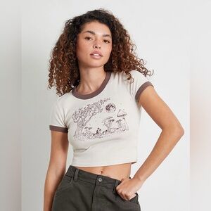 PacSun PS / LA Mushroom Ringer Crop Top